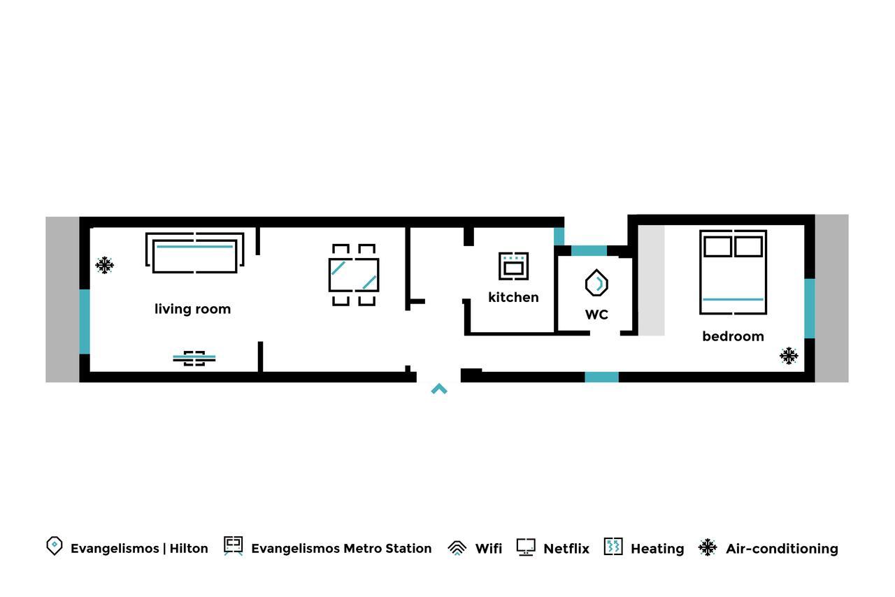 אתונה Urban Chic 1Bd Apartment In Hilton District By Upstreet מראה חיצוני תמונה